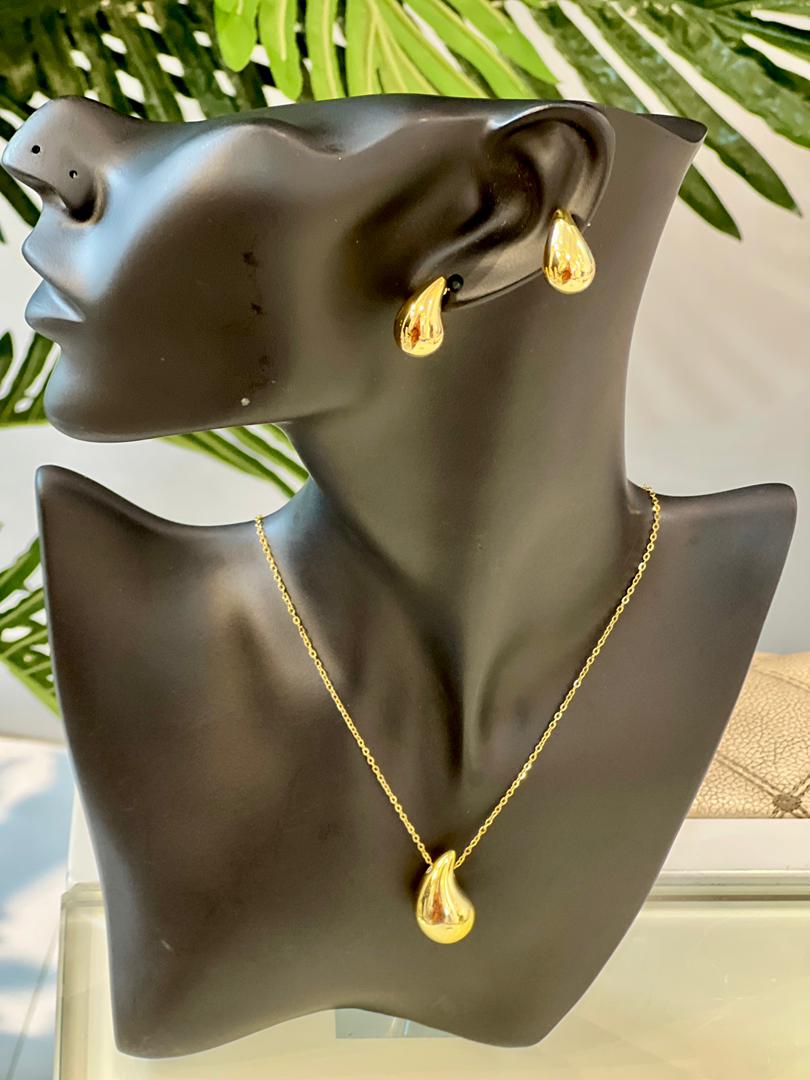 GOLD NECKLACE SET 523