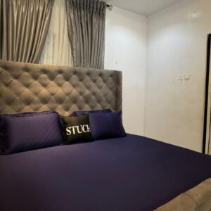 EGYPTIAN STANDARD 100% COTTON PLAIN NAVY BLUE 7 by 7 BEDSHEETS