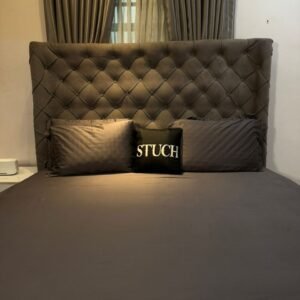 EGYPTIAN STANDARD 100% COTTON PLAIN DARK ASH 7 by 7 BEDSHEETS