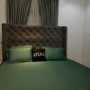 EGYPTIAN STANDARD 100% COTTON PLAIN GREEN 7 by 7 BEDSHEETS