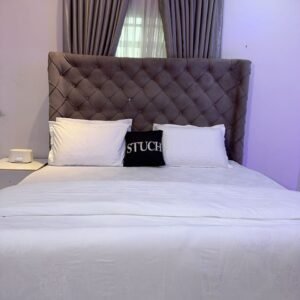 MODAL JACQUARD 100% COTTON PLAIN WHITE 7 by 7 DETACHABLE DUVET SET - BEDSHEET WITH FOUR PILLOW CASES, DUVET AND DUVET COVER - PREORDER (3-4 DAYS)