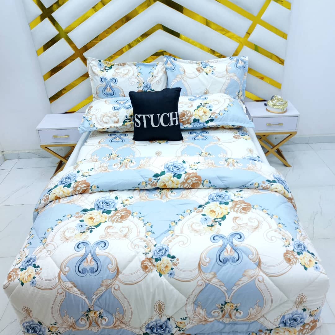 SPRING FLOWER 4/6 DUVET SET (WITH TWO PILLOWCASES)