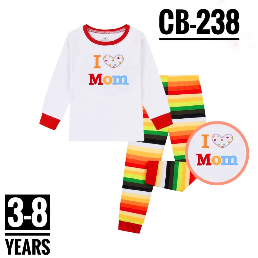 CB-238 I LOVE MOM AGE 4 PYJAMAS