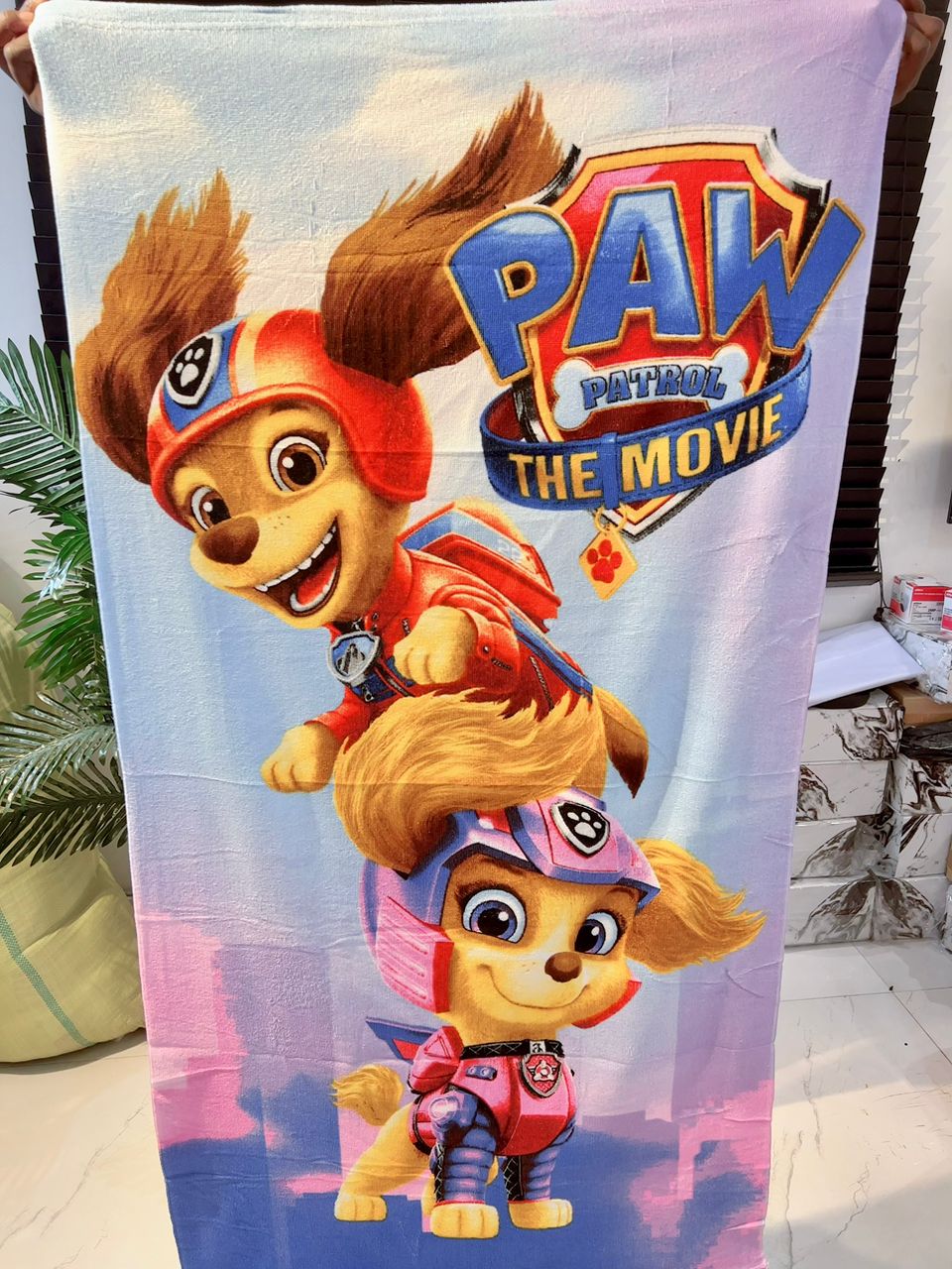 PAW PATROL THE MOVIE KIDS LARGE TOWEL 28/51 INCHES