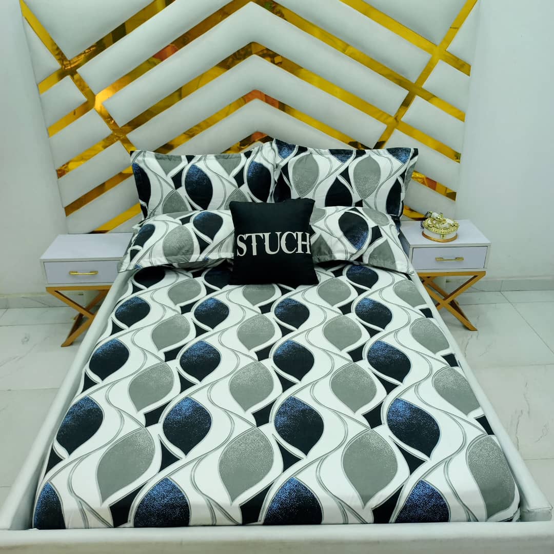 NAVY OVAL EXTRALARGE BEDSHEET