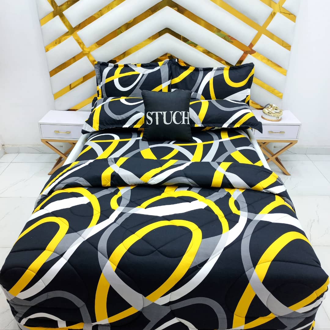 BLACK INTERWINE EXTRA LARGE BEDSHEET