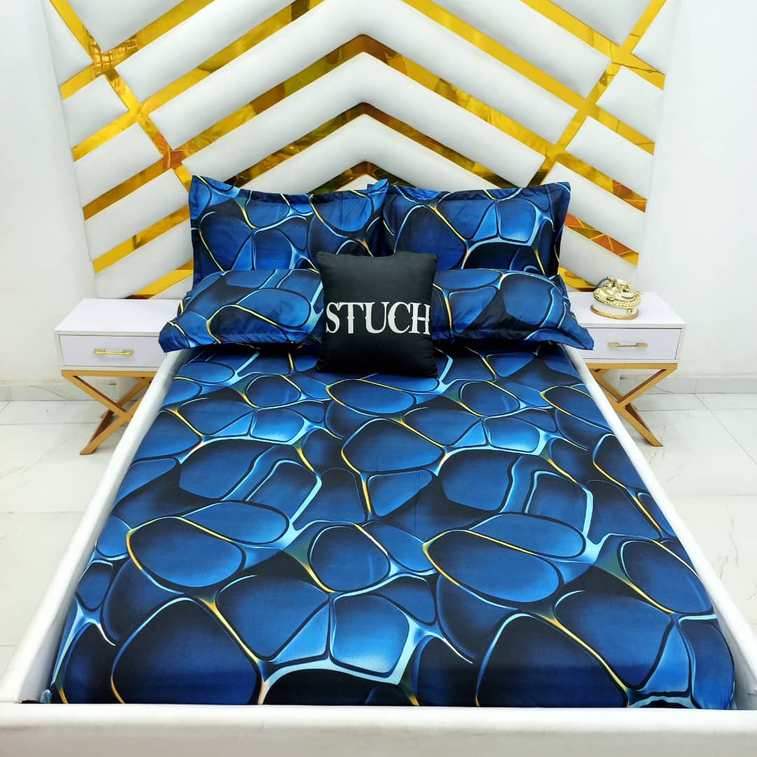 BLUE MATRIX EXTRA LARGE BEDSHEET