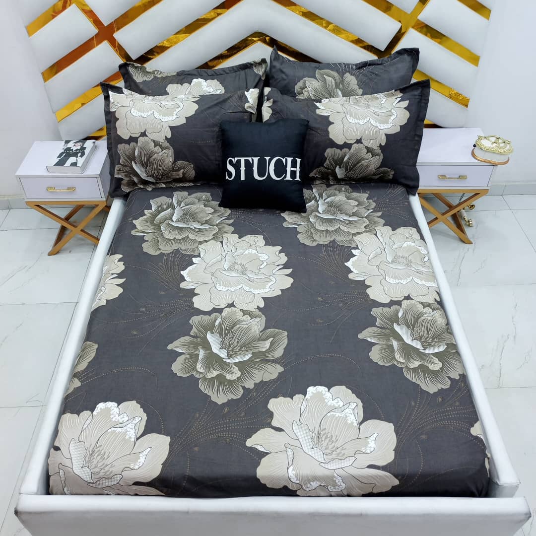 BROWN BUTTER FLOWER EXTRALARGE BEDSHEET