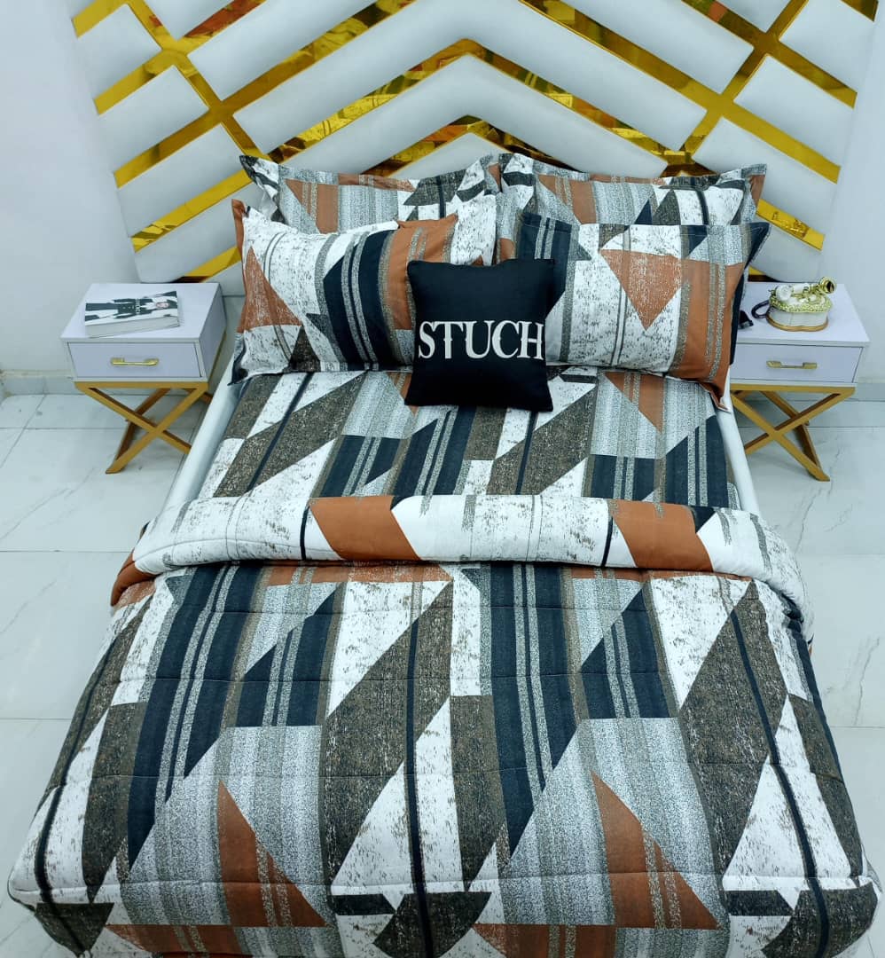 BROWN SHADY 7/7 DUVET SET