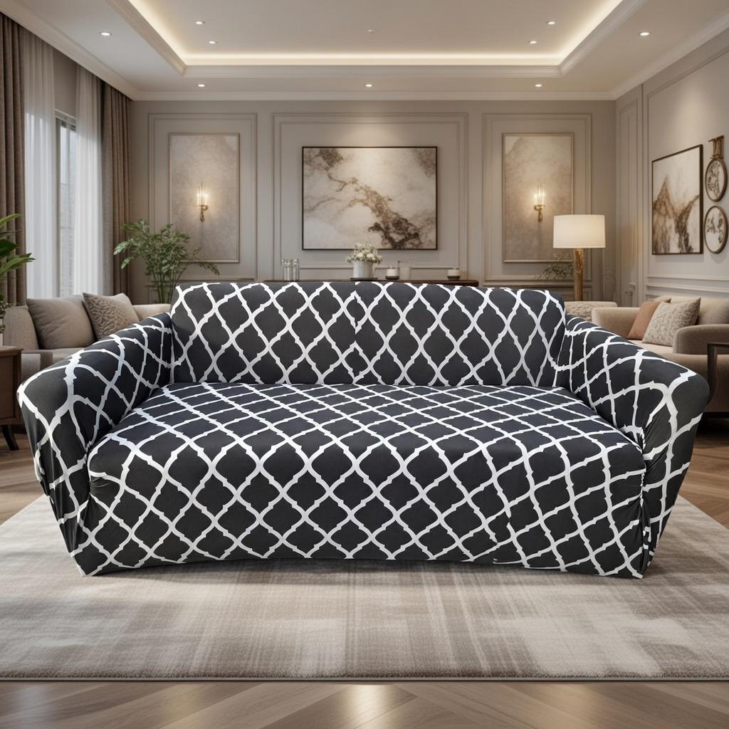 BLACK SPADE CHAIR COVER 3 SEATER ONLY