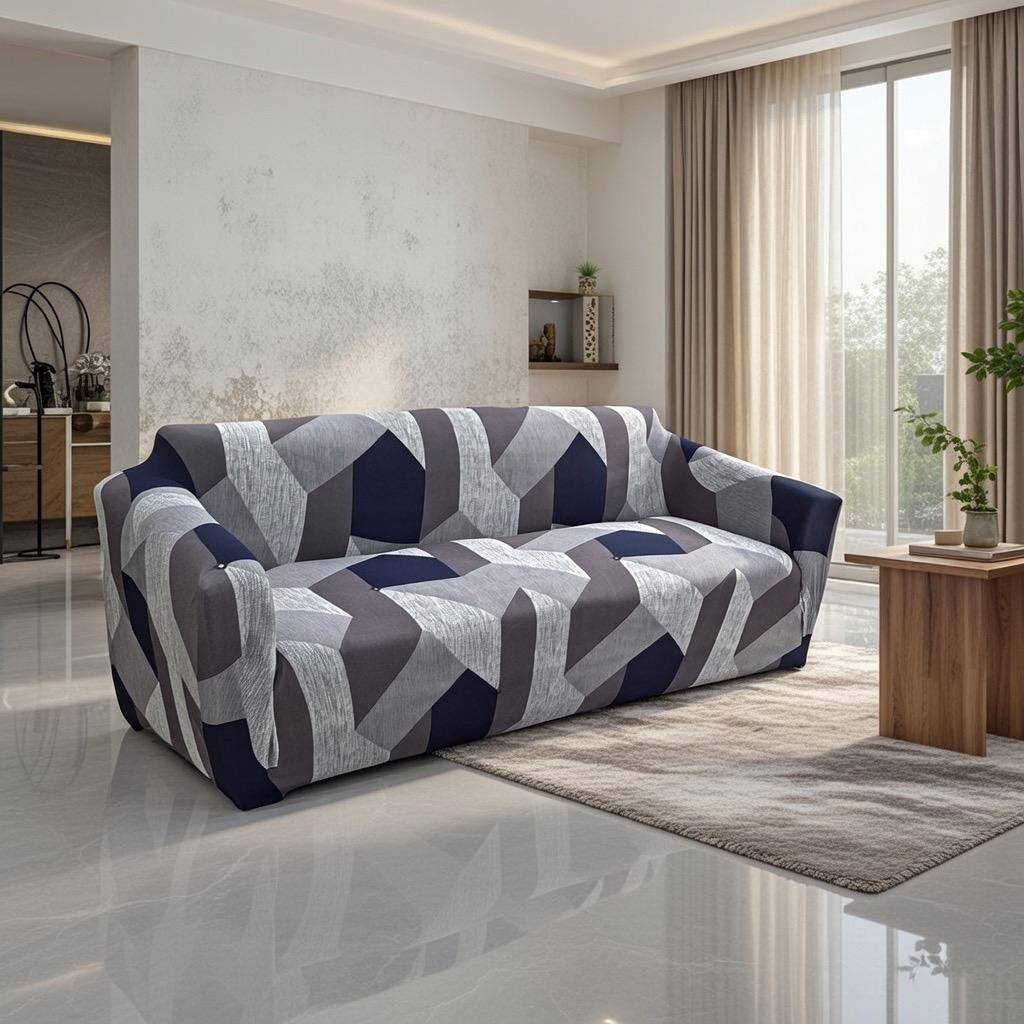 NAVY PENT CHAIR COVER 3 SEATER ONLY