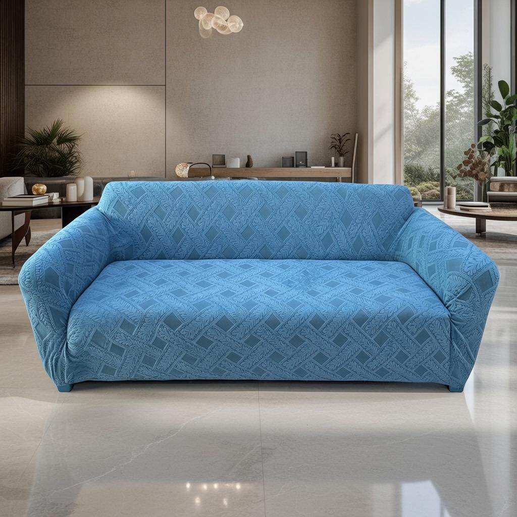 PATTERN BLUE CHAIR COVER 3 SEATER ONLY