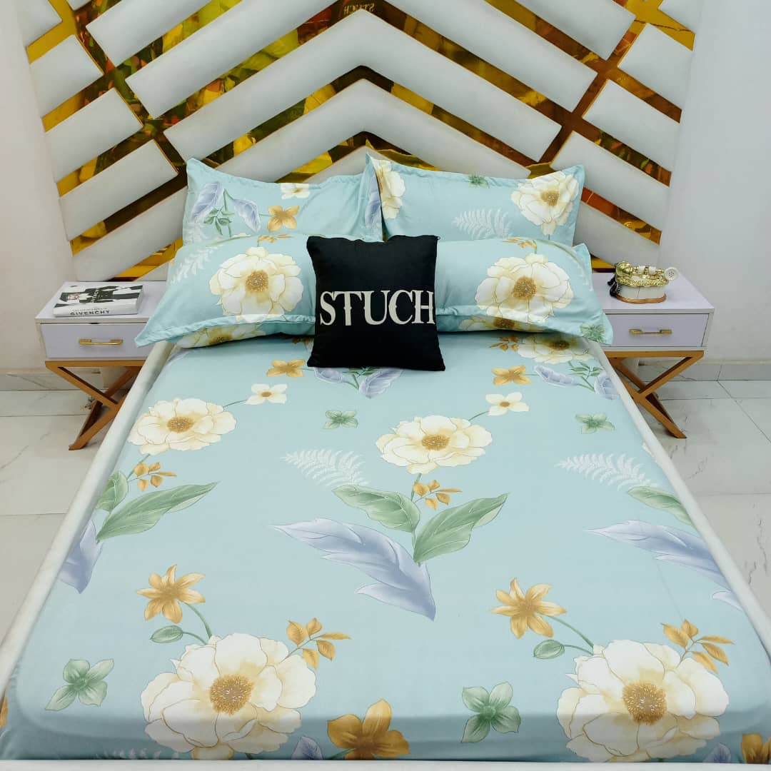 BLUE SUNFLOWER EXTRALARGE BEDSHEET