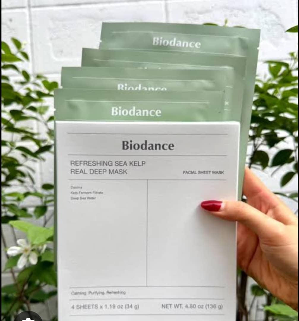 VIRAL BIO DANCE REFRESHING SEA KELP COLLAGEN FACIAL MASK (4IN1 CARTON)
