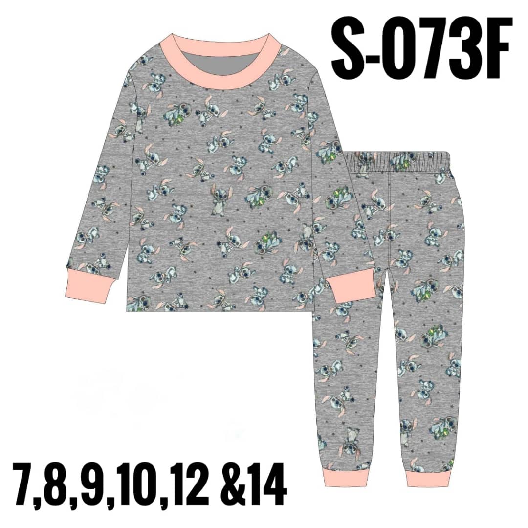 S-073F ASH STITCH AGE 7 PYJAMAS