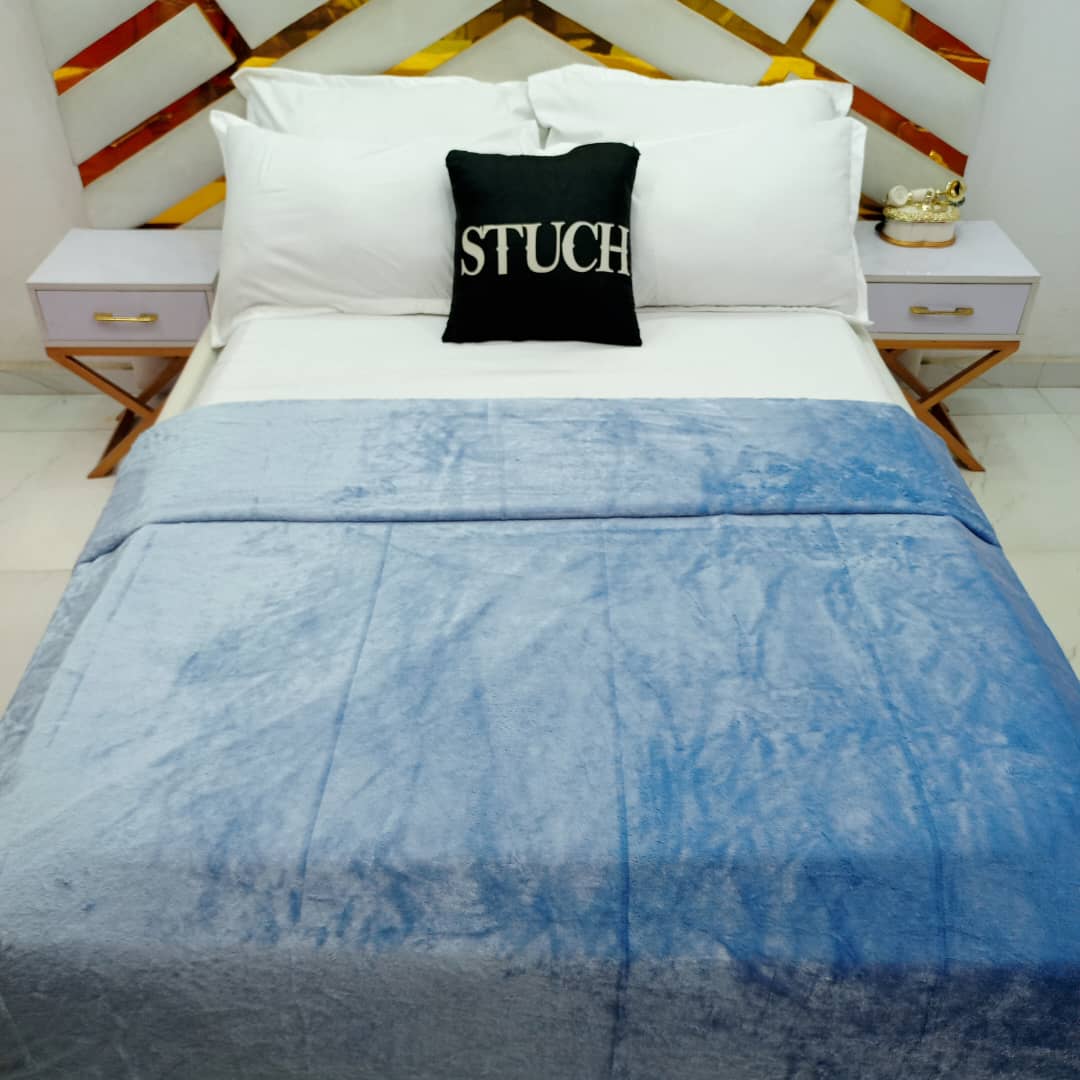 BLUE FUR DUVET ONLY