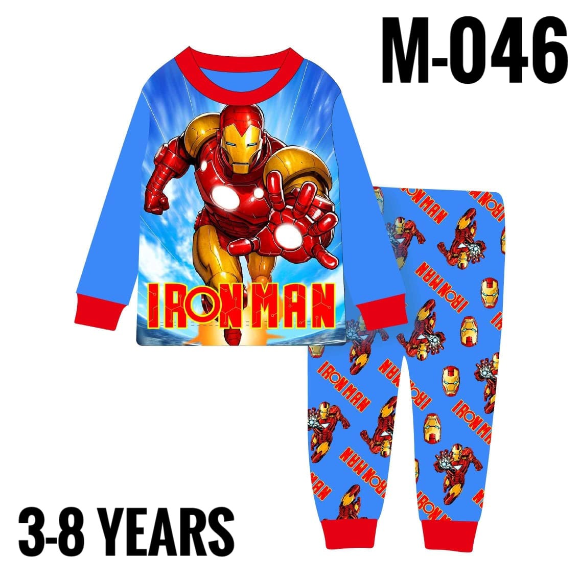 M-046 IRON MAN AGE 7 PYJAMAS
