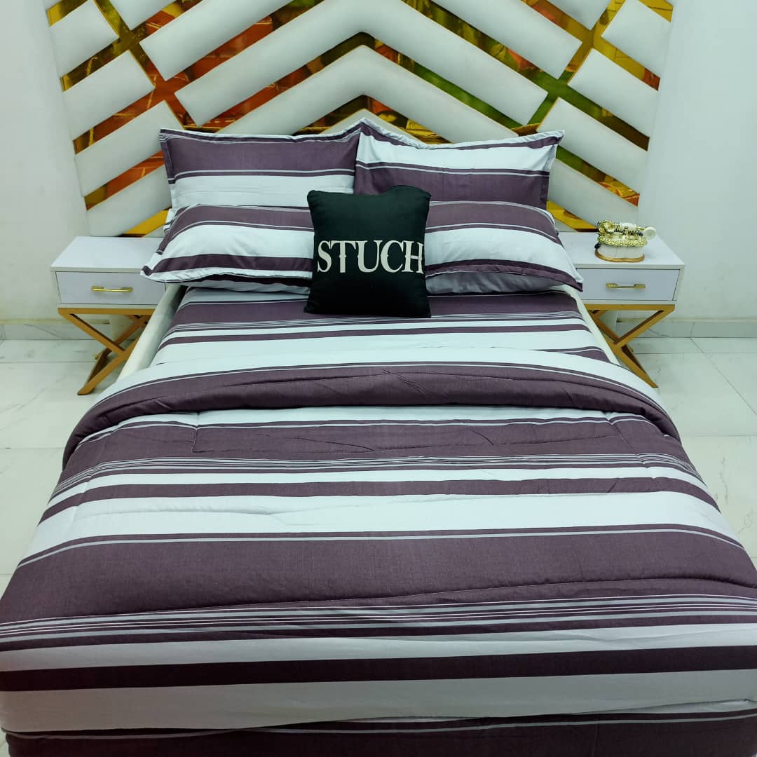 LILAC STRIPE 7/7 DUVET SET