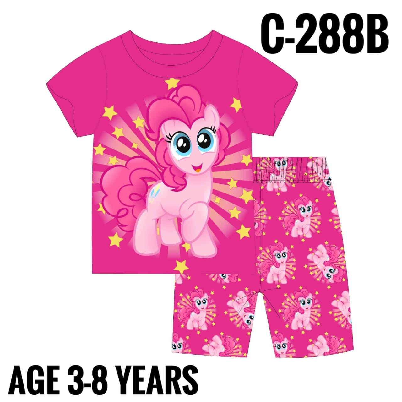C-288B PINK UNICORN AGE 7 PYJAMAS