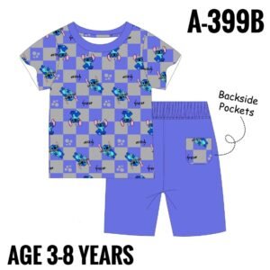 A-399B BLUE STITCH AGE 5 PYJAMAS