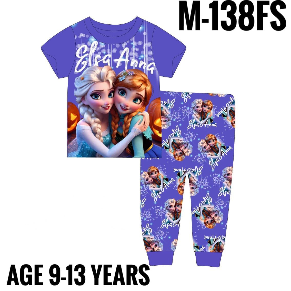 M-138FS ELSA AND ANNA AGE 13 PYJAMAS