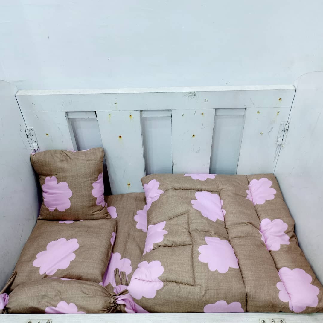 026 PINK BLOOM BABYCOT SET