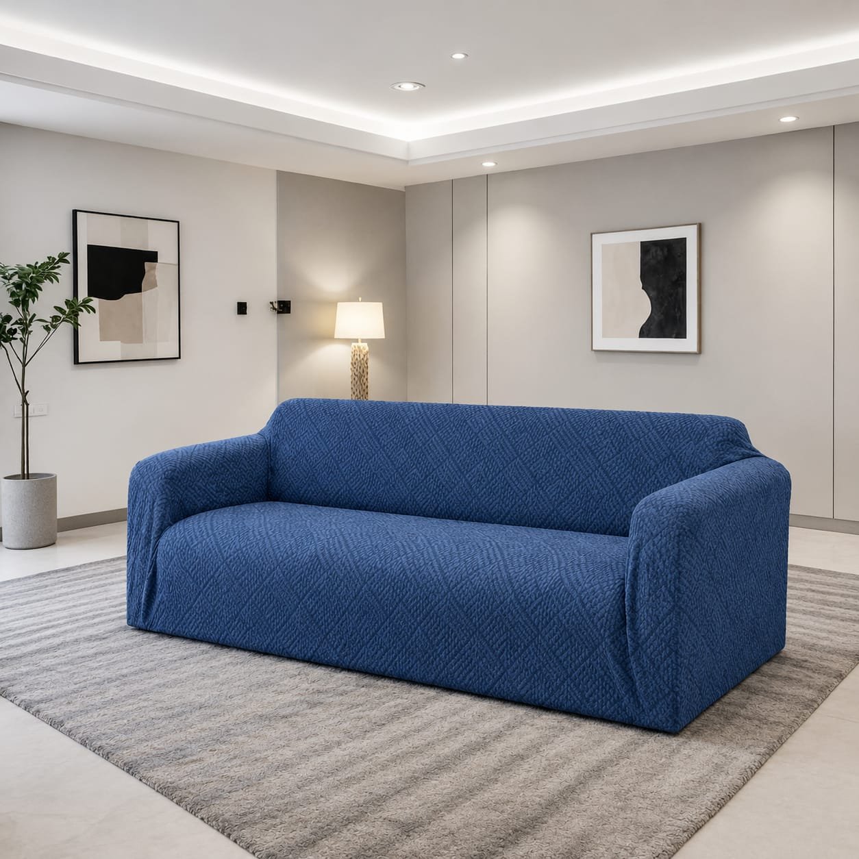 BLUE CHAIR COVER 3 SEATER ONLY