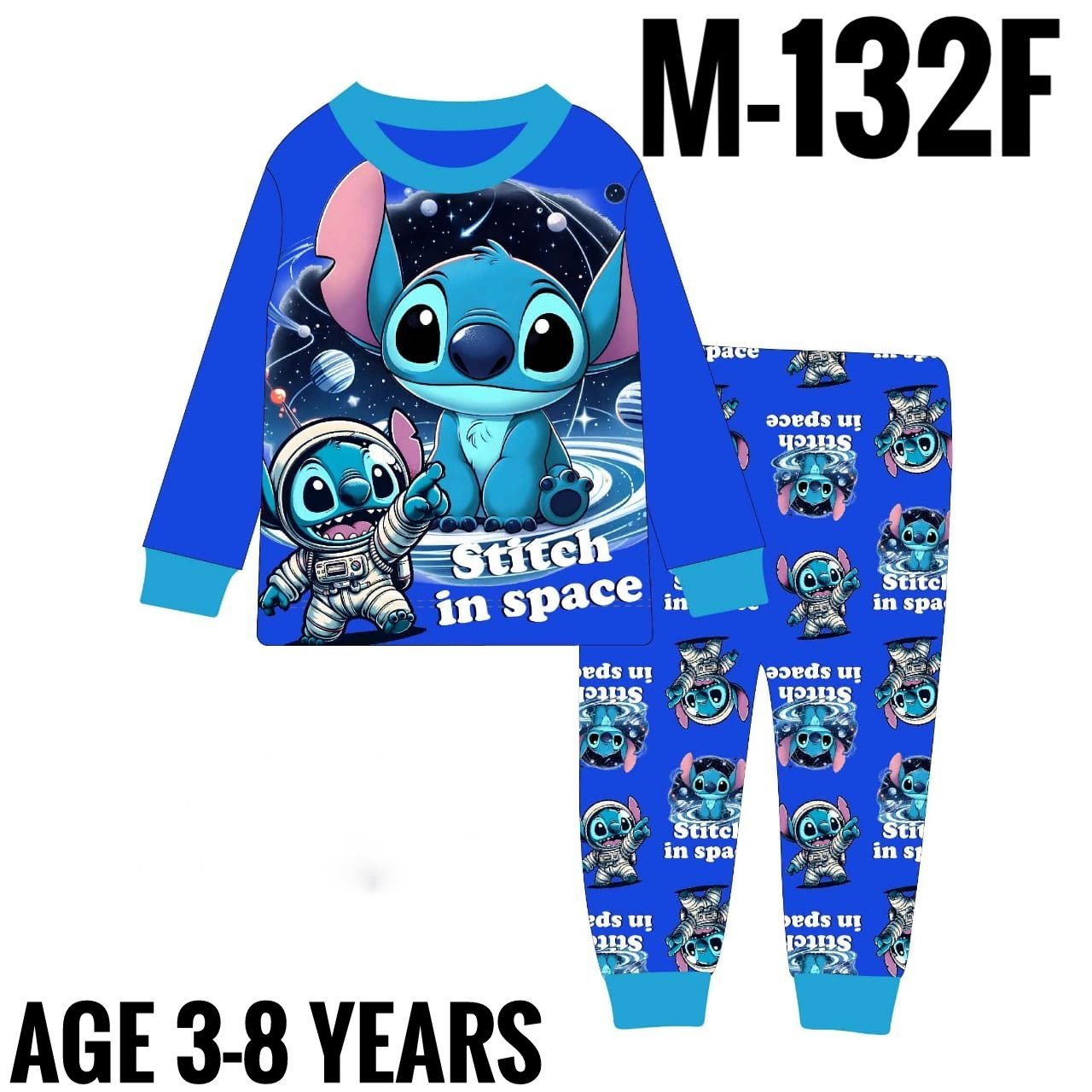 M-132F BLUE STITCH AGE 11 PYJAMAS