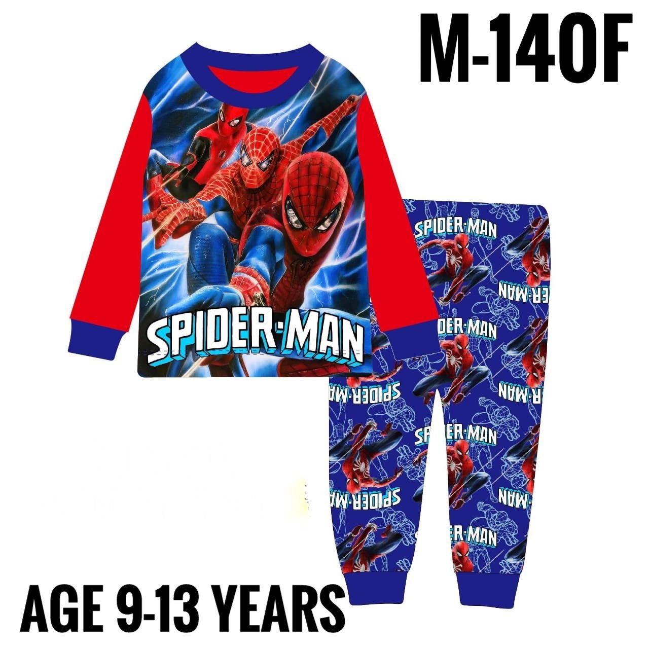 M-140F SPIDERMAN AGE 11 PYJAMAS