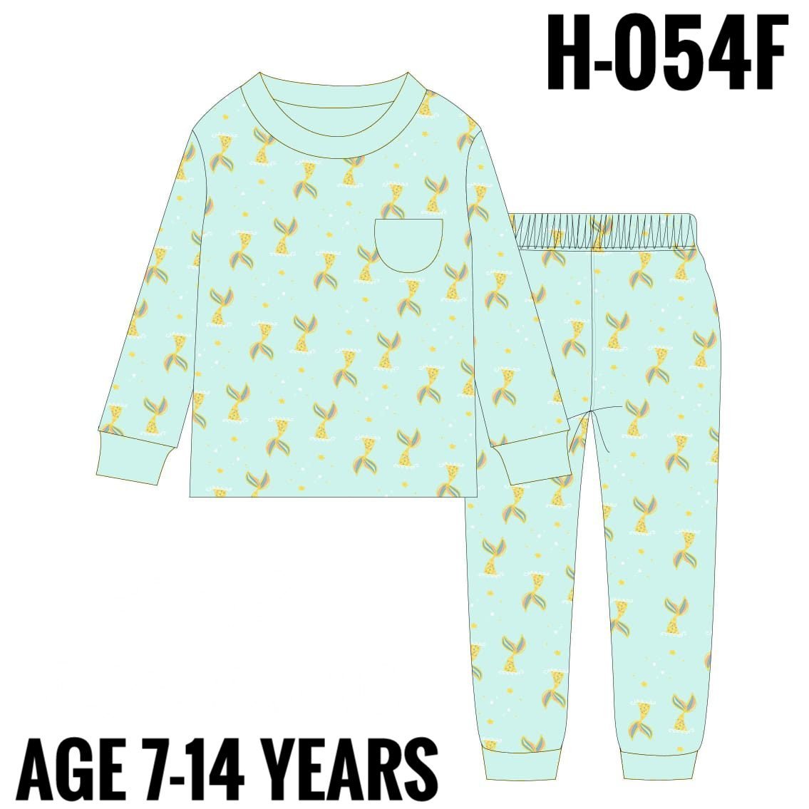 H-054F BLUE FIN AGE 14 PYJAMAS