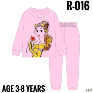 R-016 BABY PINK PRINCESS AGE 7 SWEAT SET