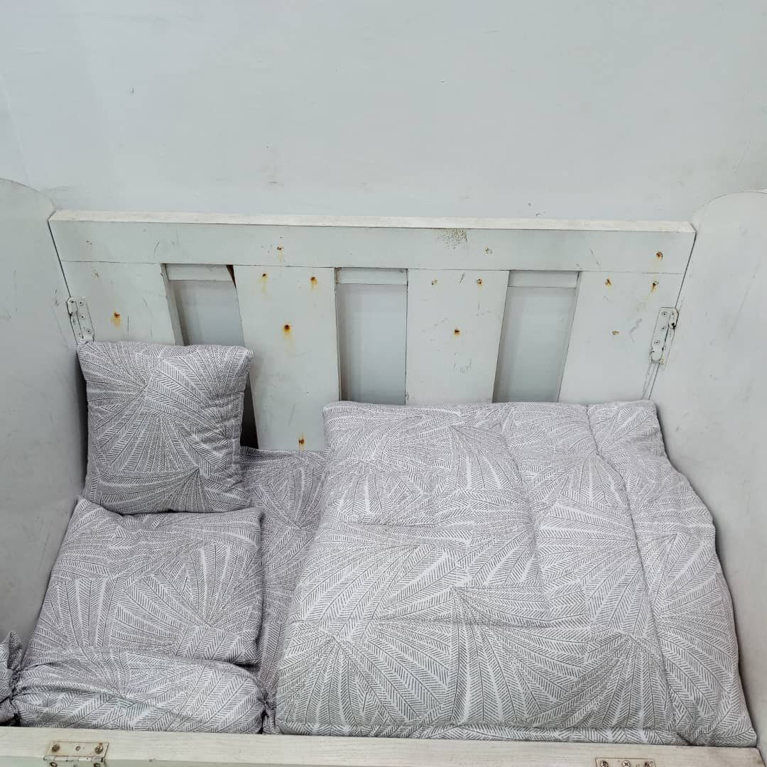 703 GRAY MAIZE BABYCOT SET