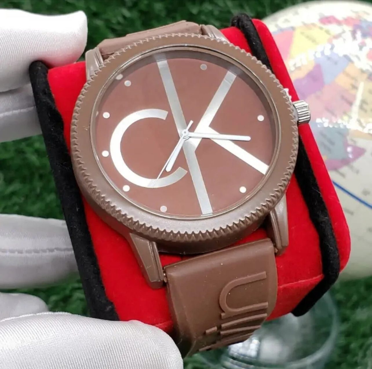 CK brown watch