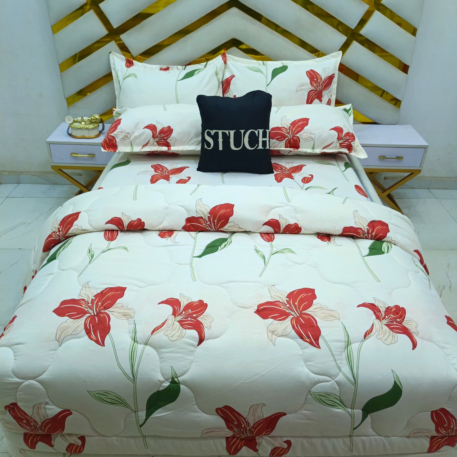 RED PRETTY WINGS 7/7 DUVET SET