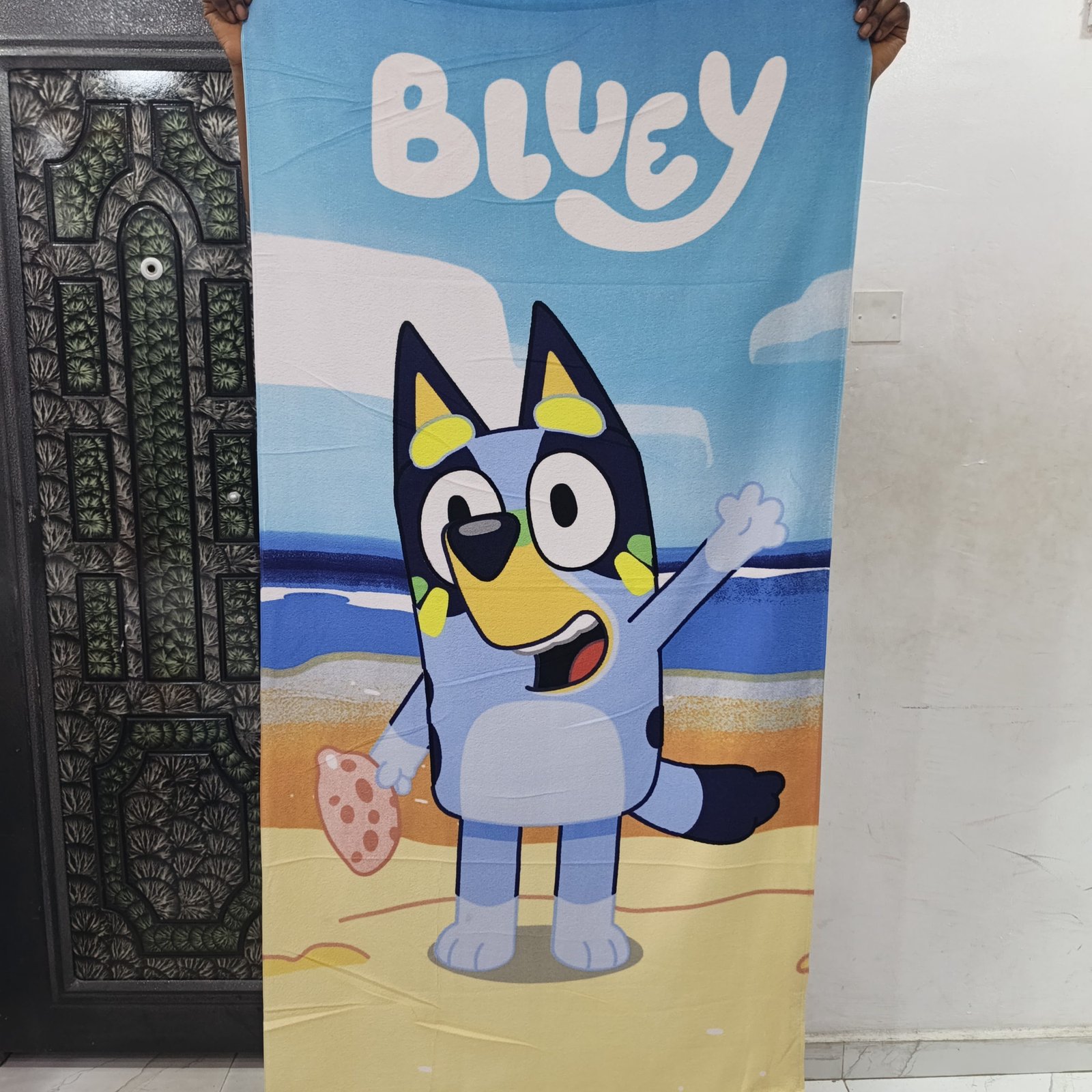 BLUE BLUEY KIDS LARGE TOWEL 28/51 INCHES