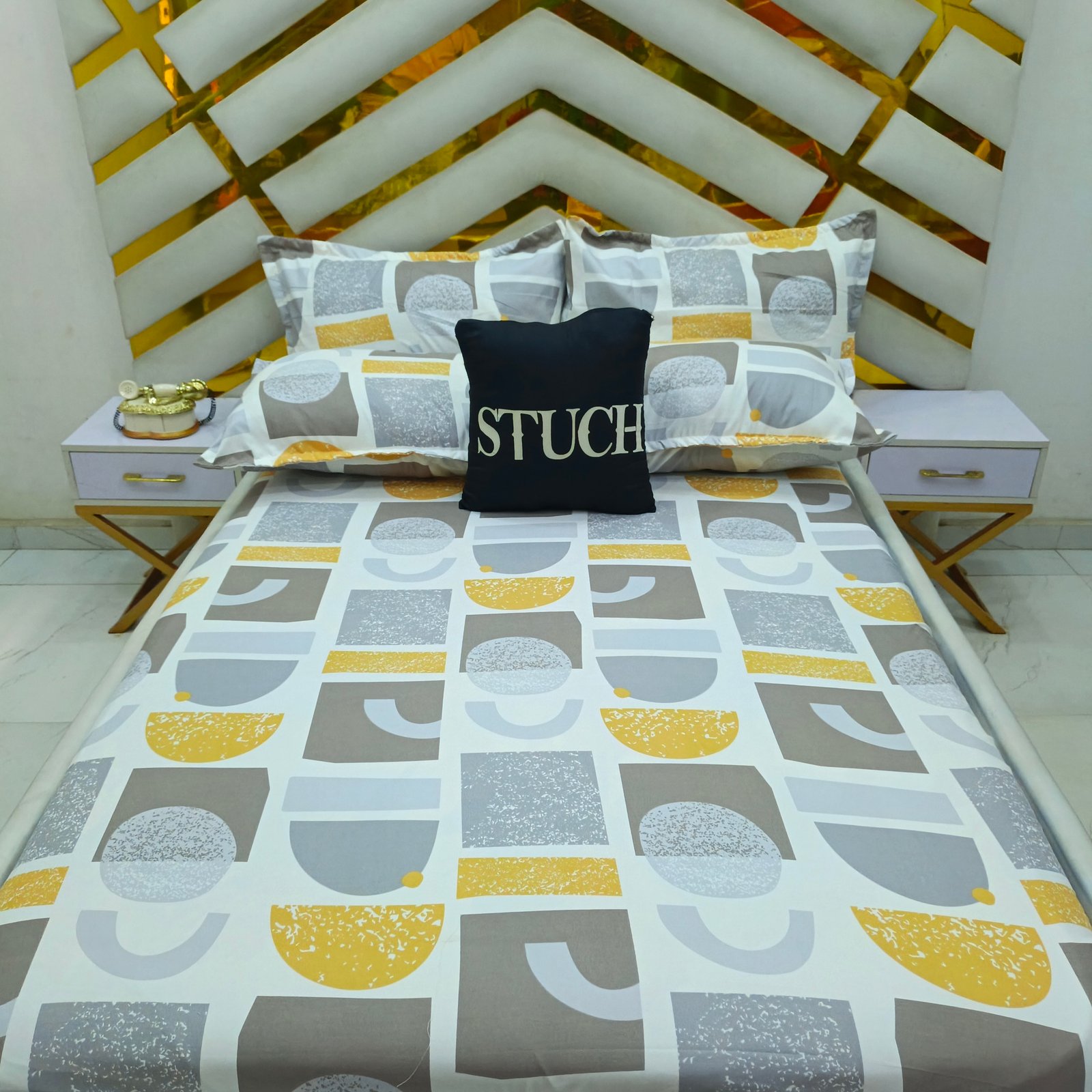 YELLOW ASH BOX EXTRA LARGE BEDSHEET