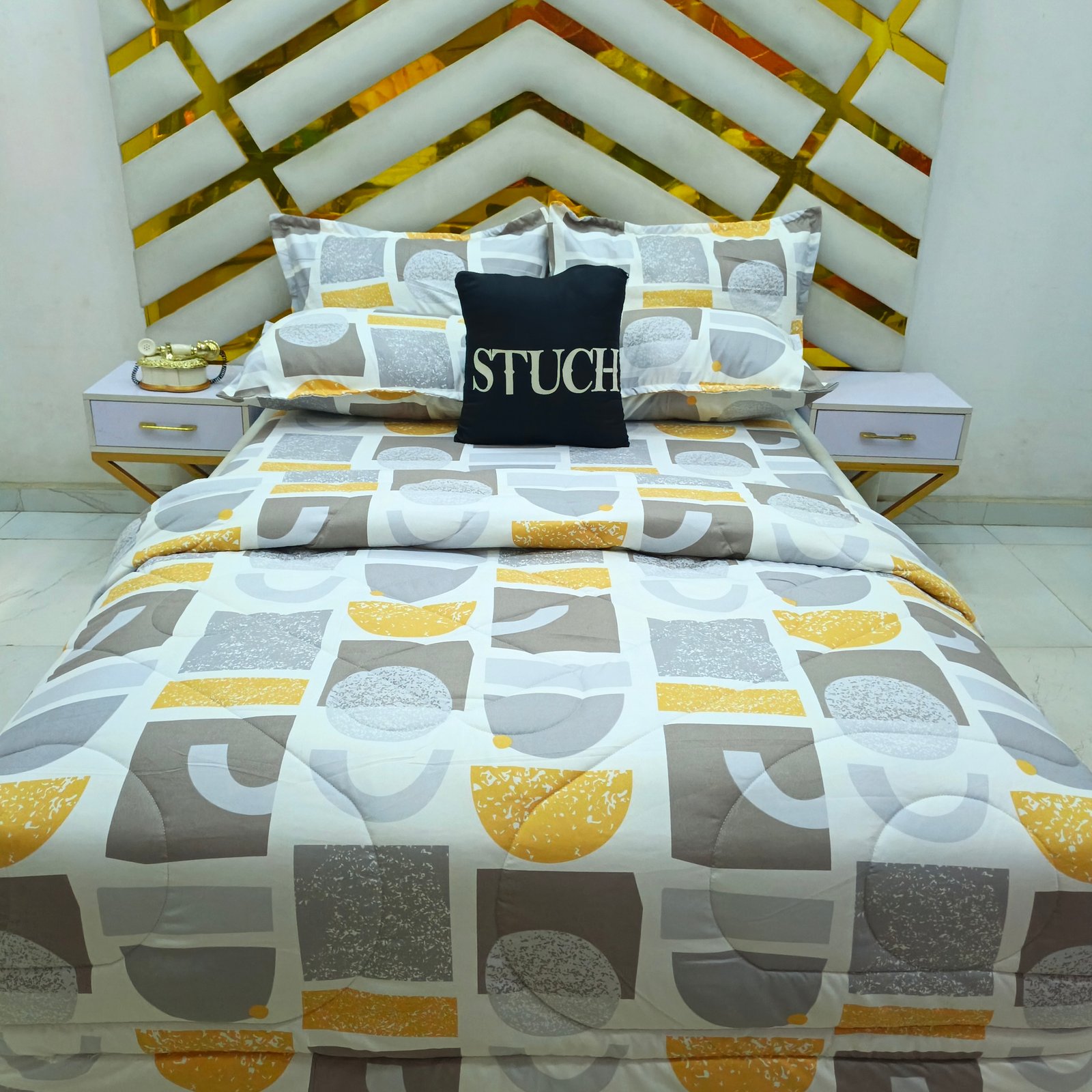 ASH MUSTARD MISST 7/7 DUVET SET