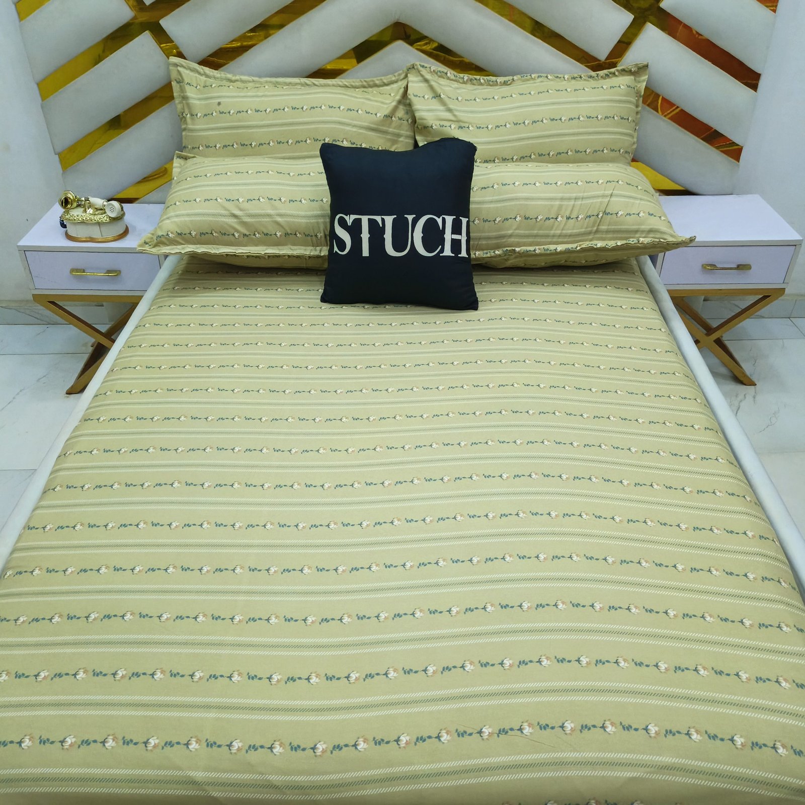 SIL9 GOLDEN LEAF 7/7 BEDSHEET