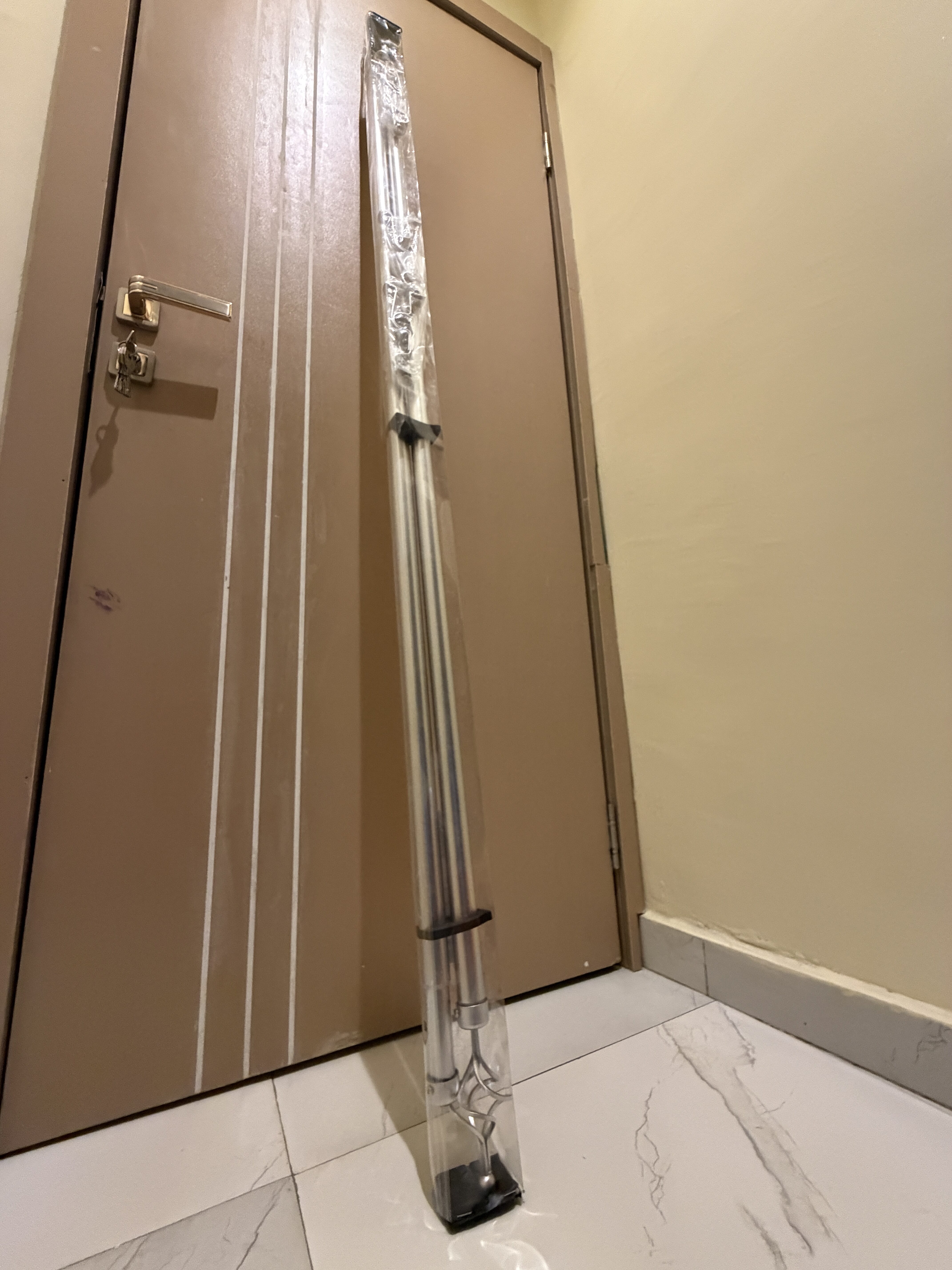 DOUBLE ADJUSTABLE ROD SILVER 3MM (FOR CURTAINS AND INNER SHEER CURTAIN)