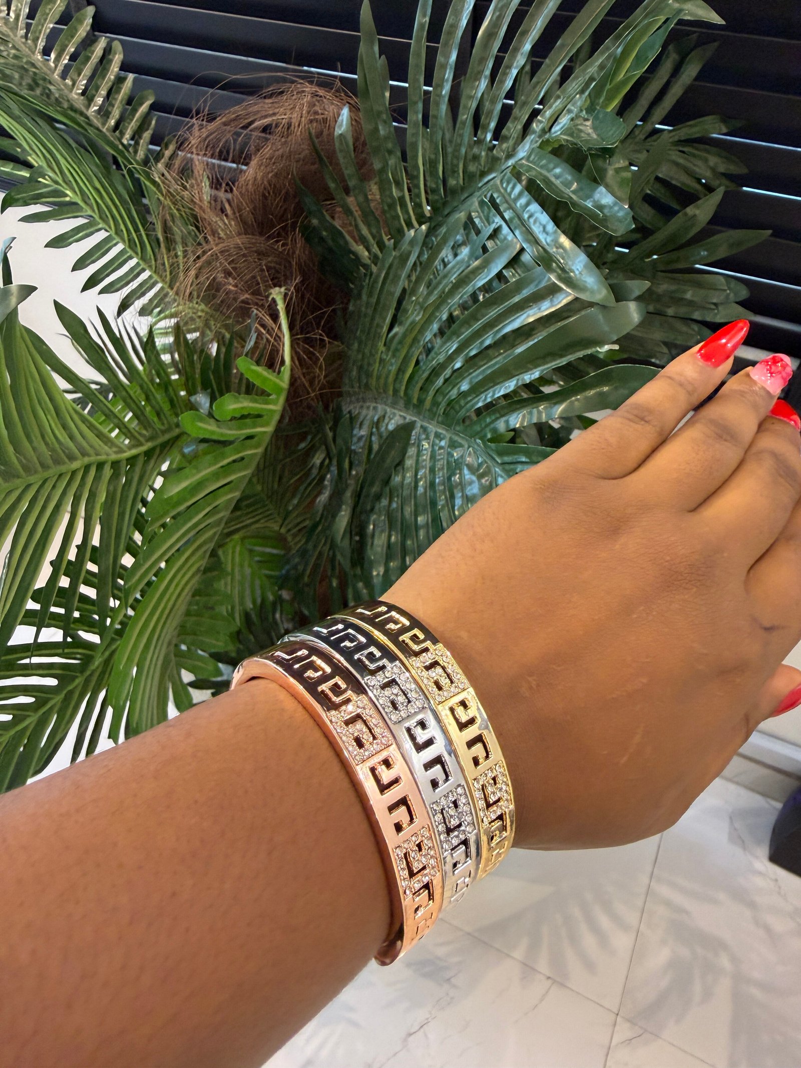 STACK BRACELET (3 BRACELET SILVER, GOLD AND ROSEGOLD) 004