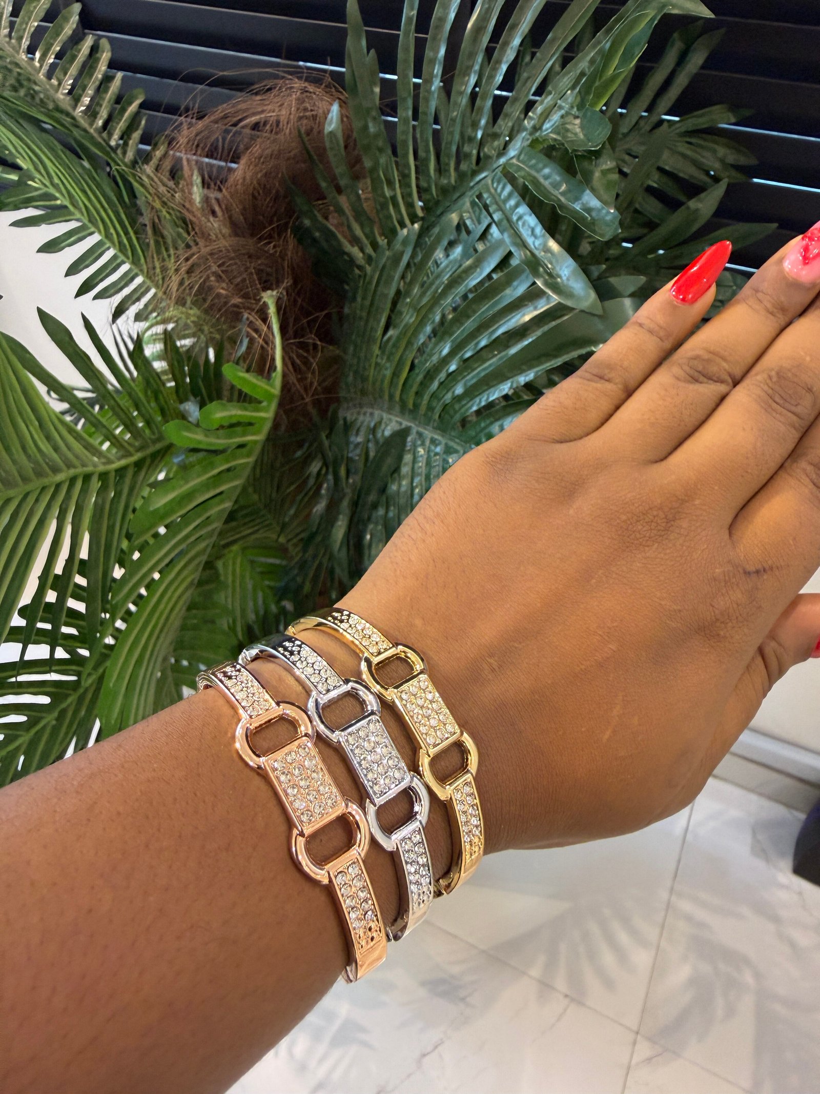 STACK BRACELET (3 BRACELET SILVER, GOLD AND ROSEGOLD) 003