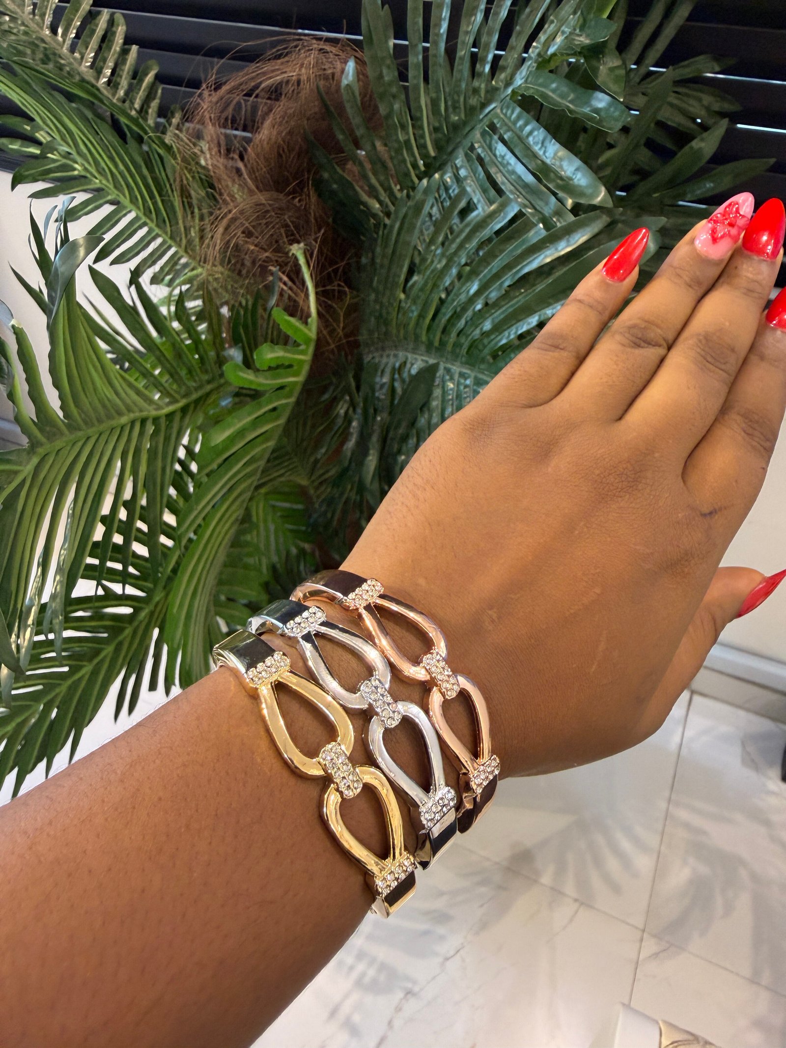 STACK BRACELET (3 BRACELET SILVER, GOLD AND ROSEGOLD) 006