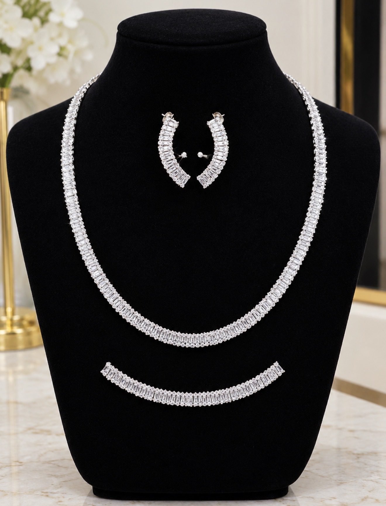 NECKLACE SET (NECKACE, BRACELET AND EARRINGS)174