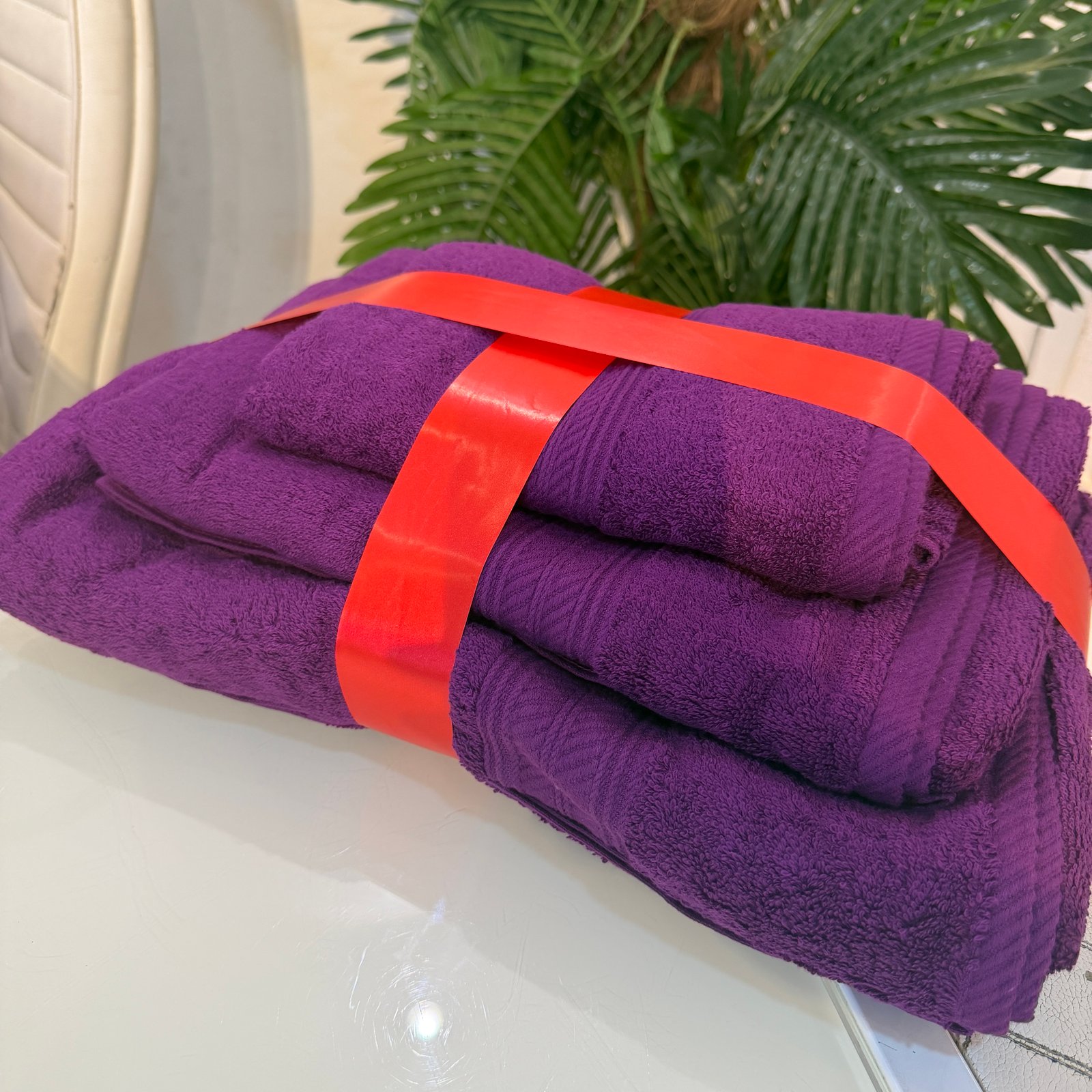 3in1 PREMIUM SOFT PURPLE TOWEL (contains Extra large, large and medium towel)