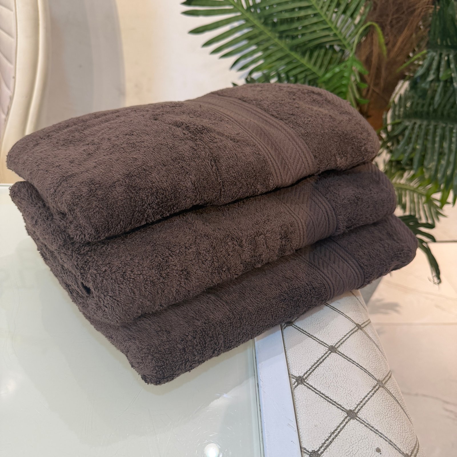 PREMIUM SOFT COFFE BROWN EXTRA LARGE TOWEL 34/70 INCHES