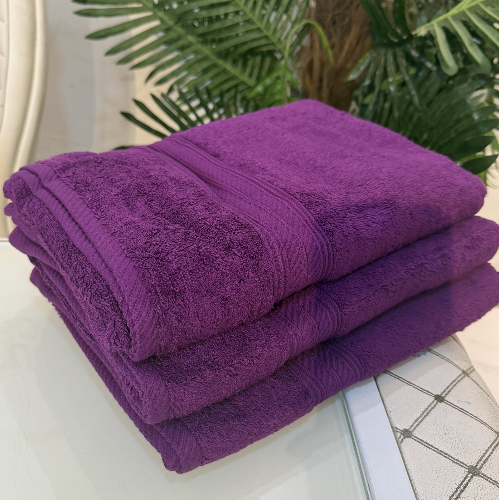 PREMIUM SOFT PURPLE EXTRA LARGE TOWEL 34/70 INCHES