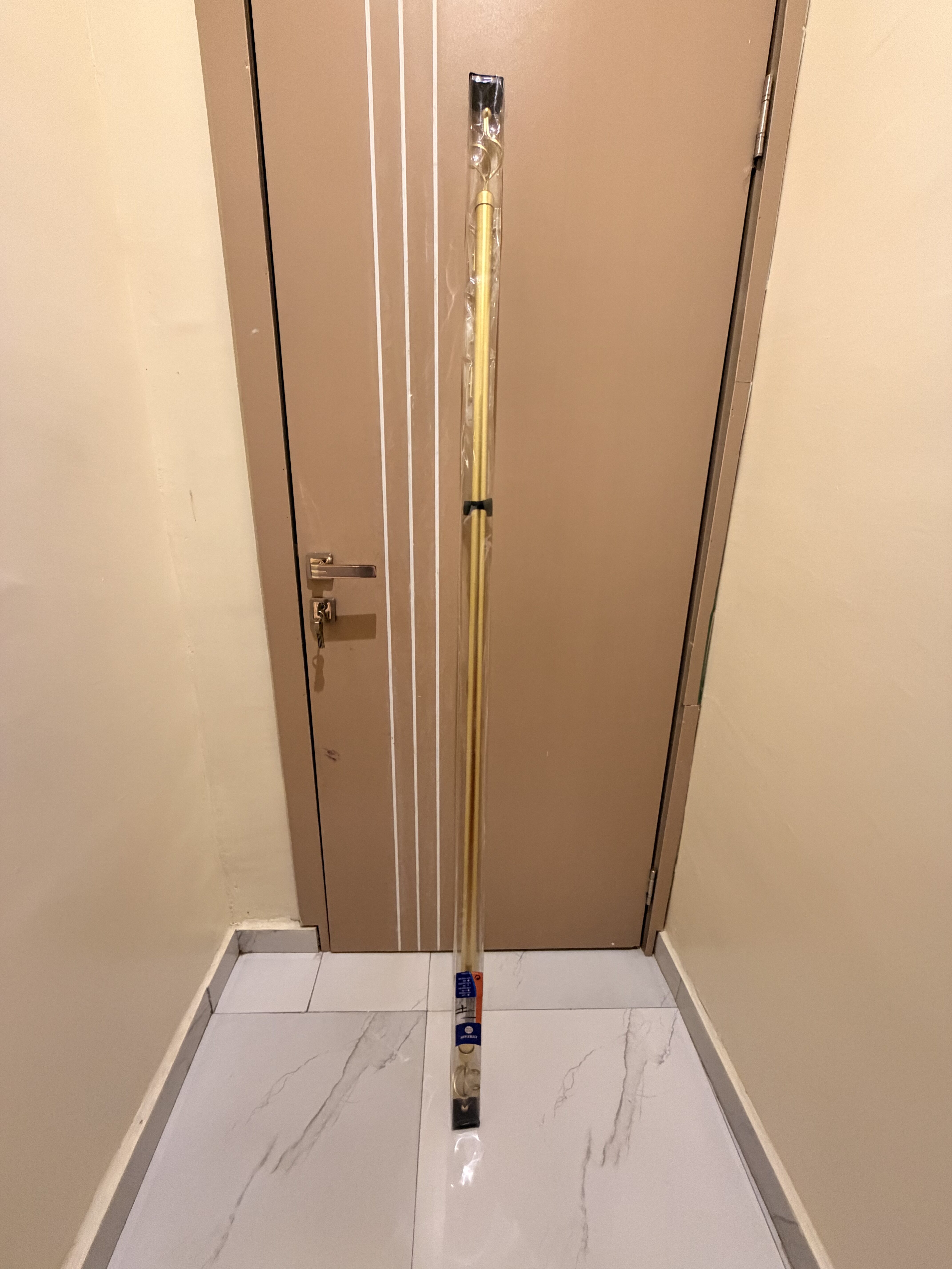 SINGLE ADJUSTABLE ROD GOLD 3M (FOR WINDOWS)