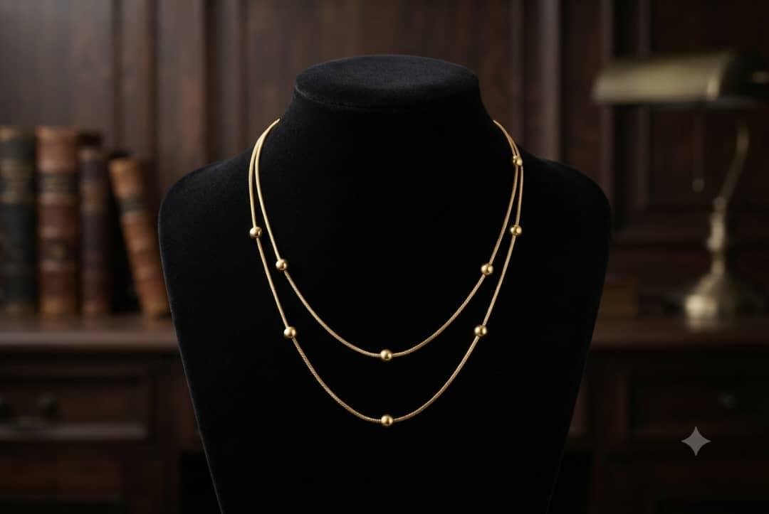 NON TARNISH DAINTY GOLD NECKLACE 162