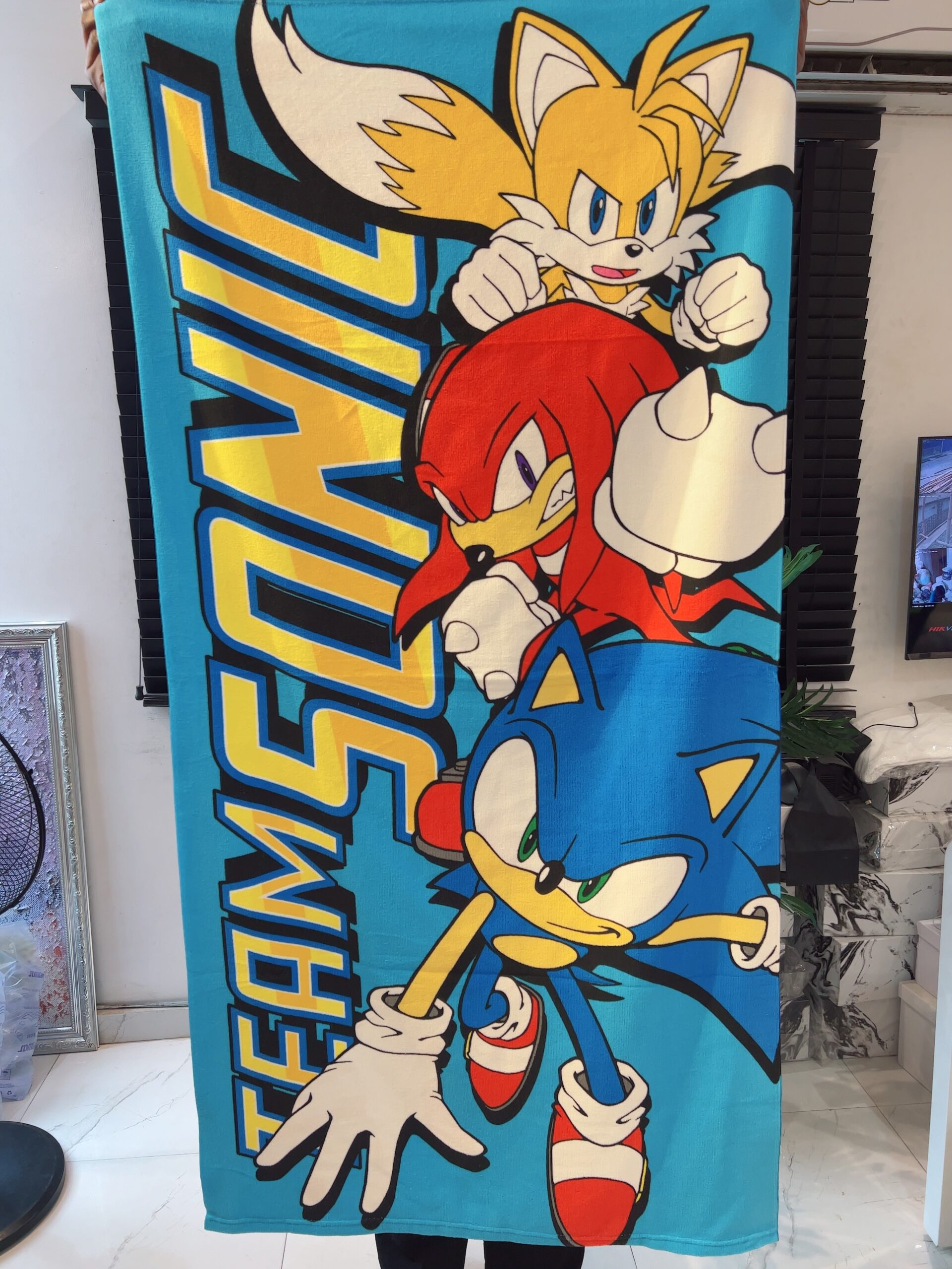 TEAM SONIC KIDS LARGE TOWEL 28/51 INCHES