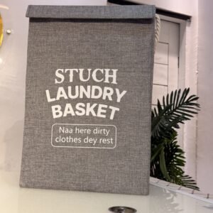 GRAY BOX FOLDABLE LAUNDRY BASKET